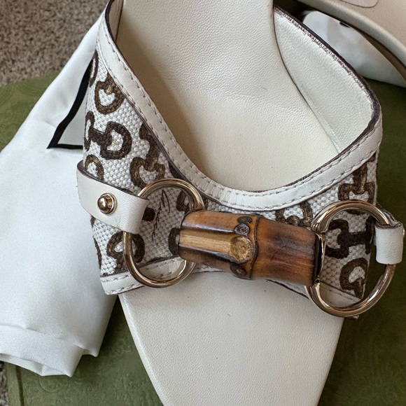 SALE🥰 Authentic Gucci Flora Horsebit Heel Mules - Picture 3 of 10